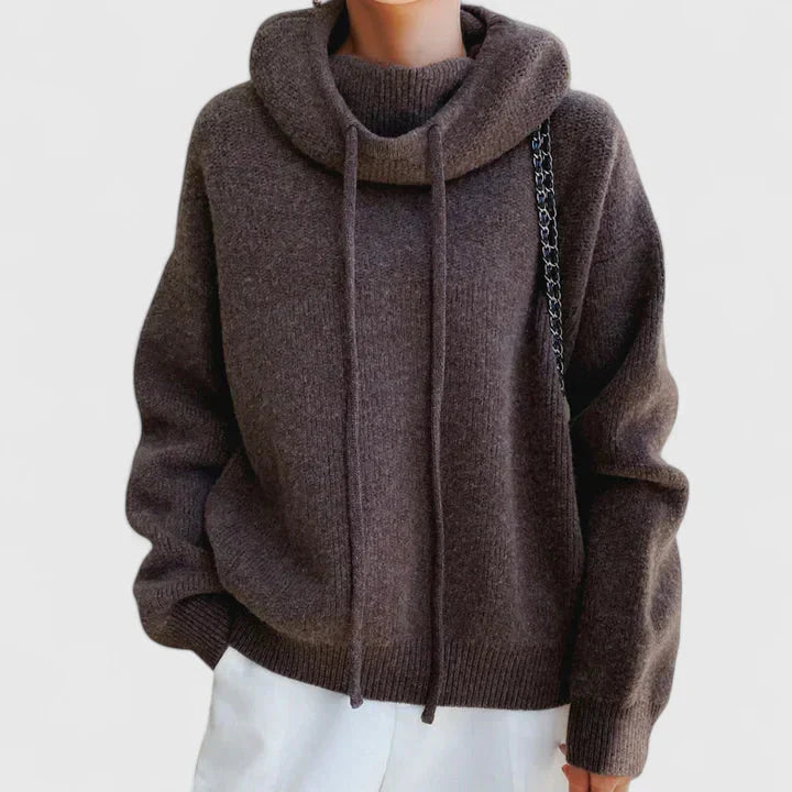 Marie | cozy knit hoodie