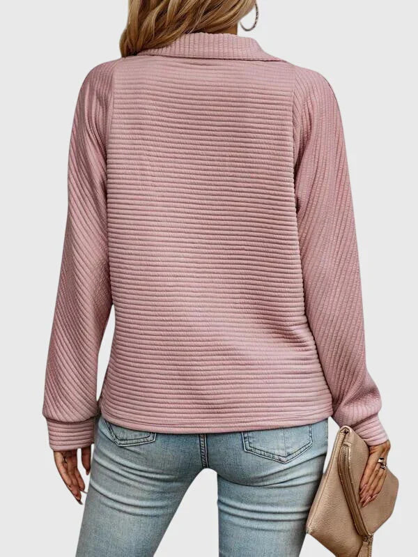 Molly | elegant half-zip sweater